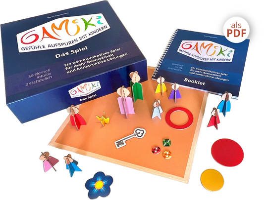 GAMiKi Basisset – Spielbrett und Figuren für systemische Aufstellungen mit Kindern