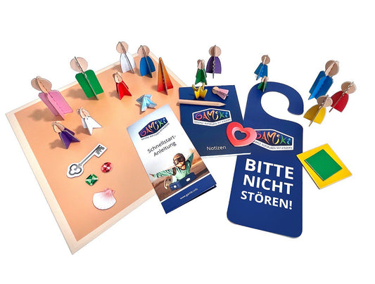 GAMiKi Basisset – System und Spielbrett mit Figuren für systemische Aufstellungen